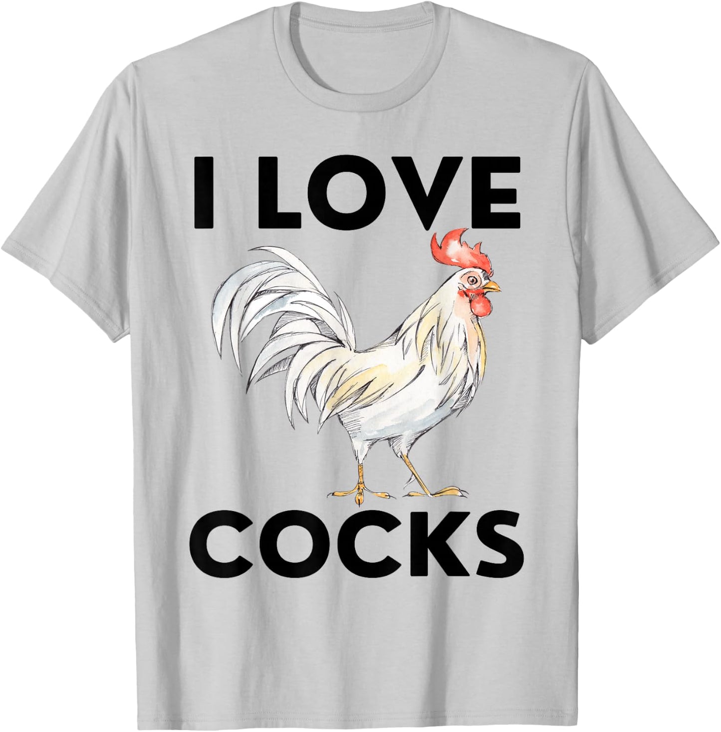 Yes I Talk To Chickens Farmer Life Chicken Lover I Love Cock T-Shirt - T-Shirt | Ash