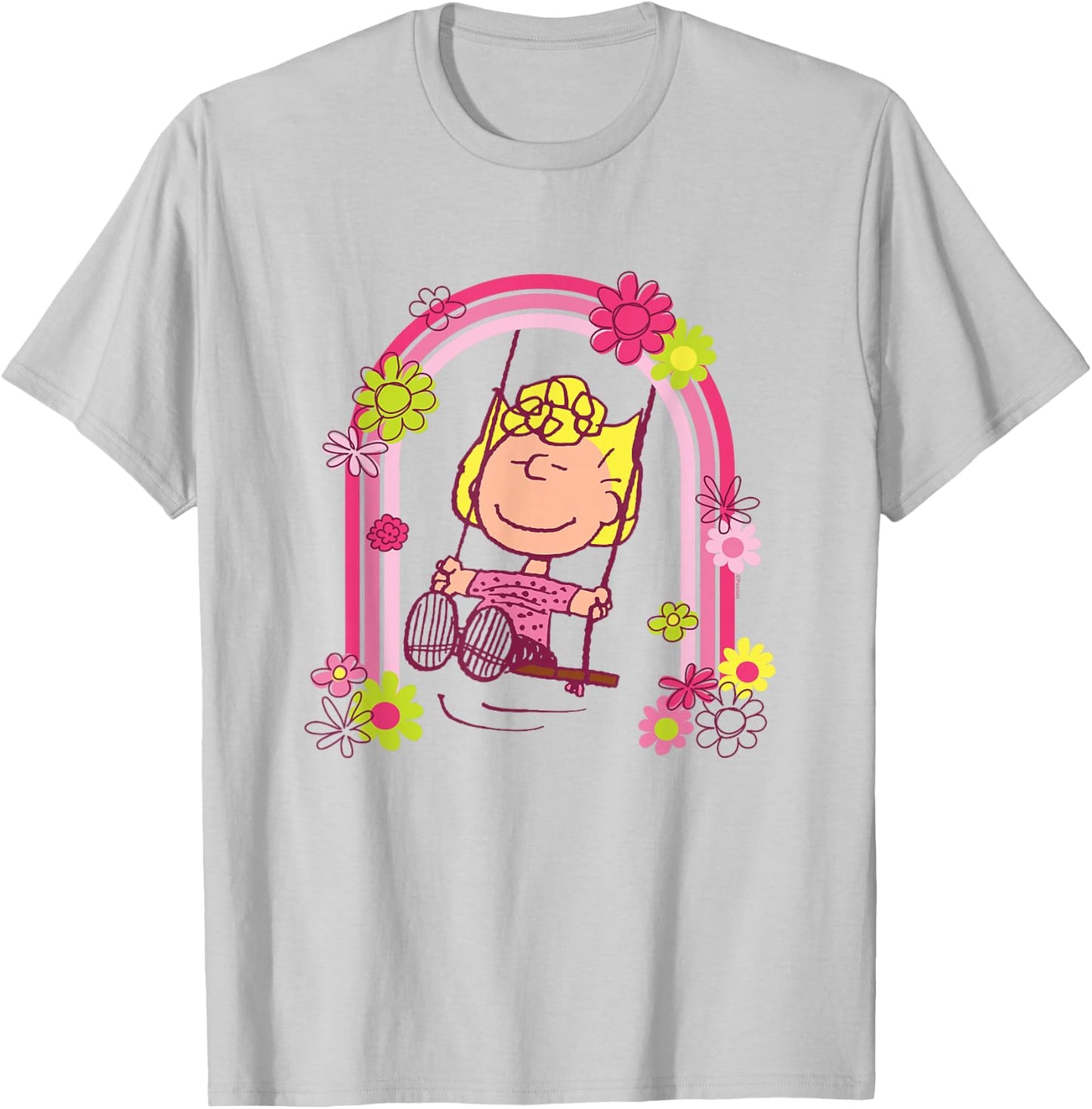 Peanuts - Sally Rainbow Swing T-Shirt - T-Shirt | Ash