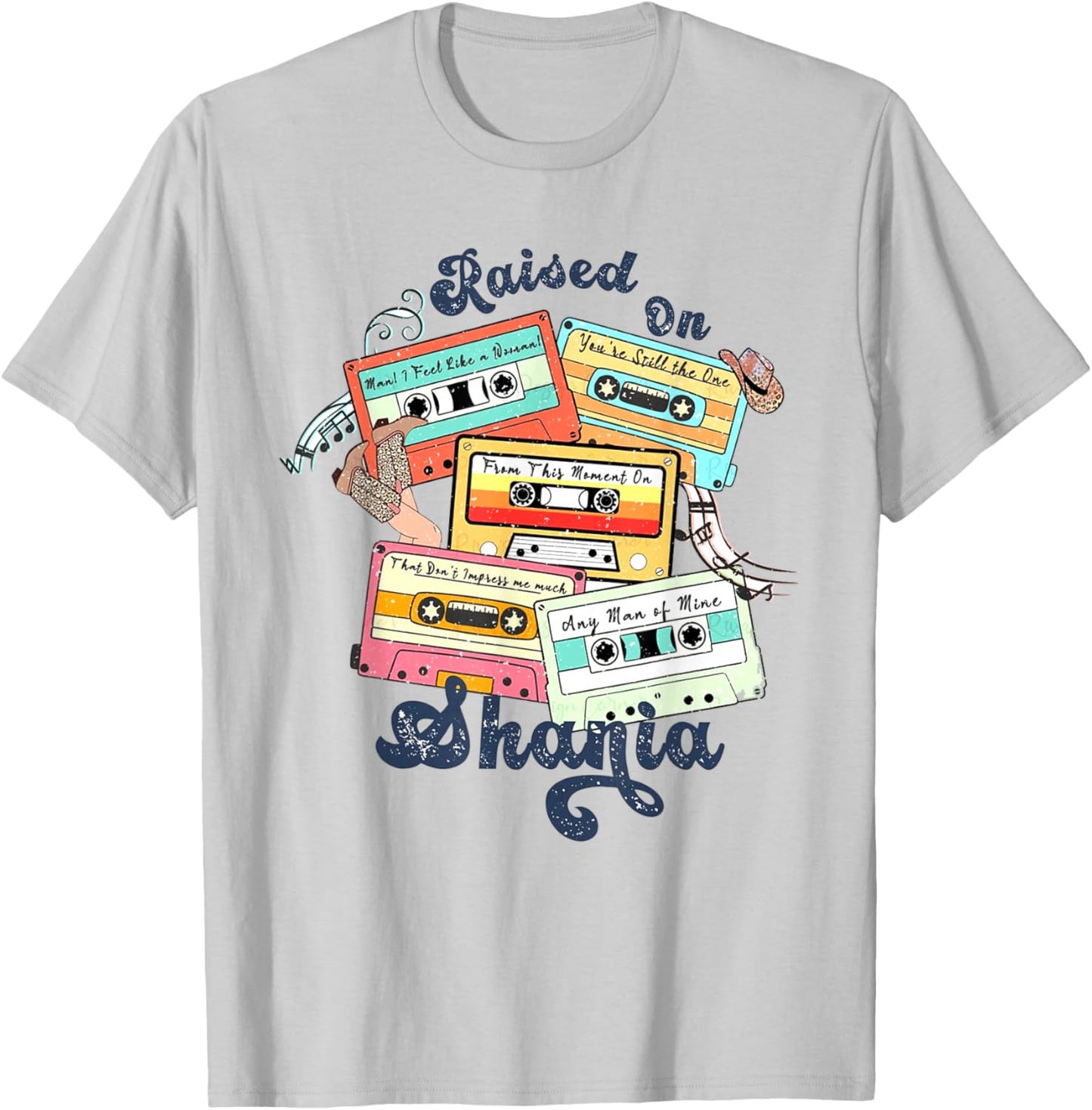 Western Shania First Name Punchy Cowboy Cowgirl Rodeo T-Shirt - T-Shirt | Ash