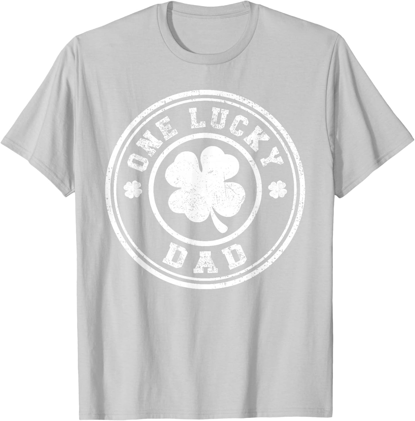 One Lucky Dad St Patricks Day T-Shirt - T-Shirt | Ash