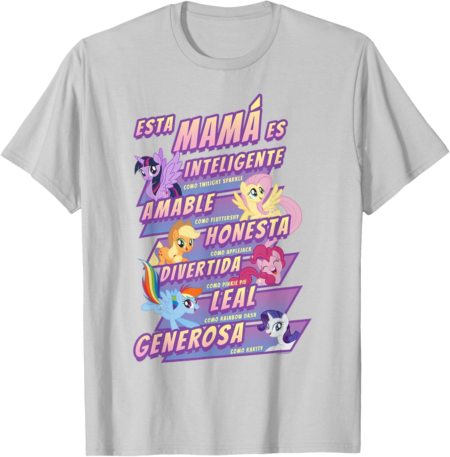 My Little Pony: Friendship Is Magic Mother's Day Spanish T-Shirt - T-Shirt | Ash