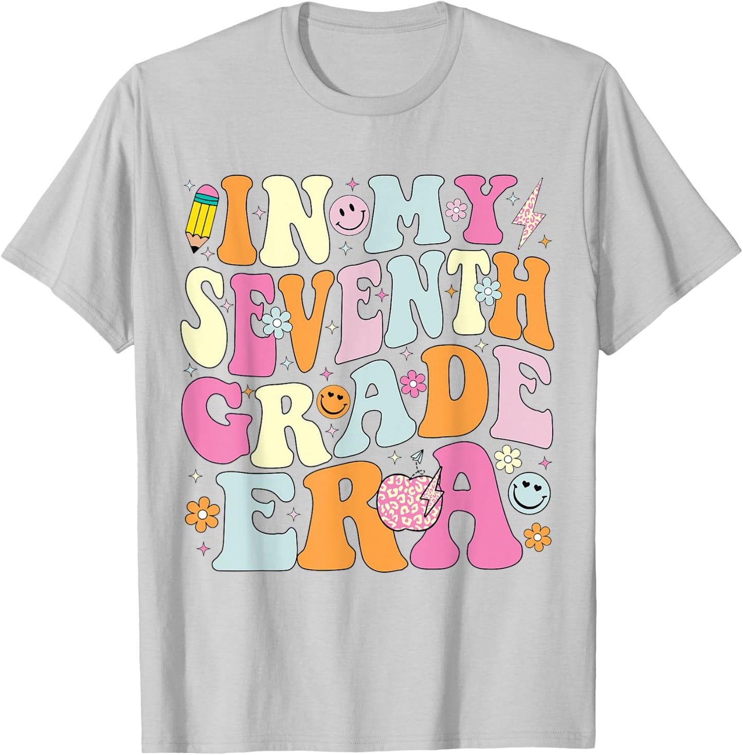 In My Seventh Grade Era 7th Grade Era Teacher Back to School Women Girls Kids T-Shirt - T-Shirt | Ash