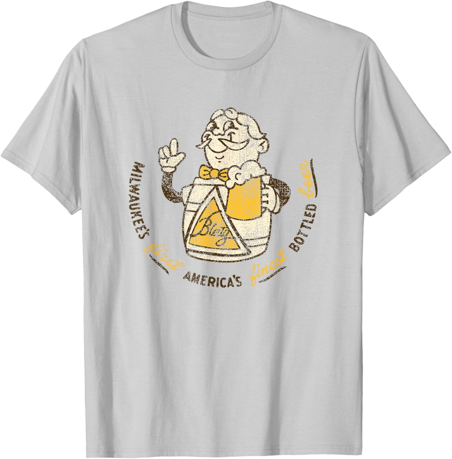Blatz Beer Vintage Style - America's Finest T-Shirt - T-Shirt | Ash