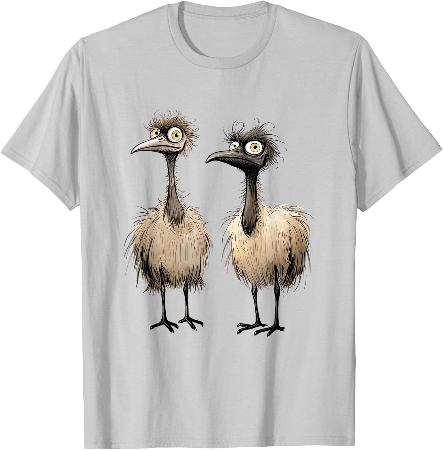 Silly Wacky Bird Shirt Coots Bird Super Funny T-Shirt - T-Shirt | Ash
