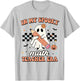 in My Spooky Math Teacher Era Groovy Retro Halloween Costume Women T-Shirt - T-Shirt | Ash
