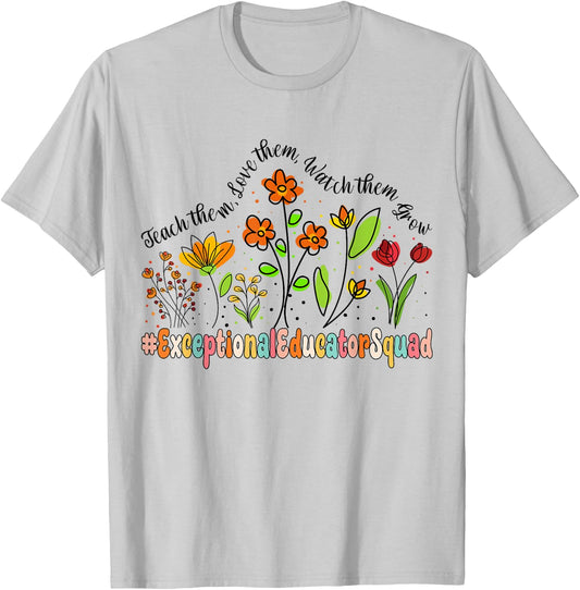 Exceptional Educator Squad Appreciation Week Back to School T-Shirt - T-Shirt | Ash