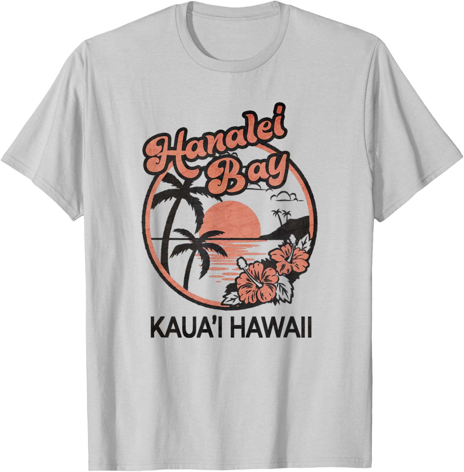 Hanalei Bay Kauai Hawaii T-Shirt - T-Shirt | Ash