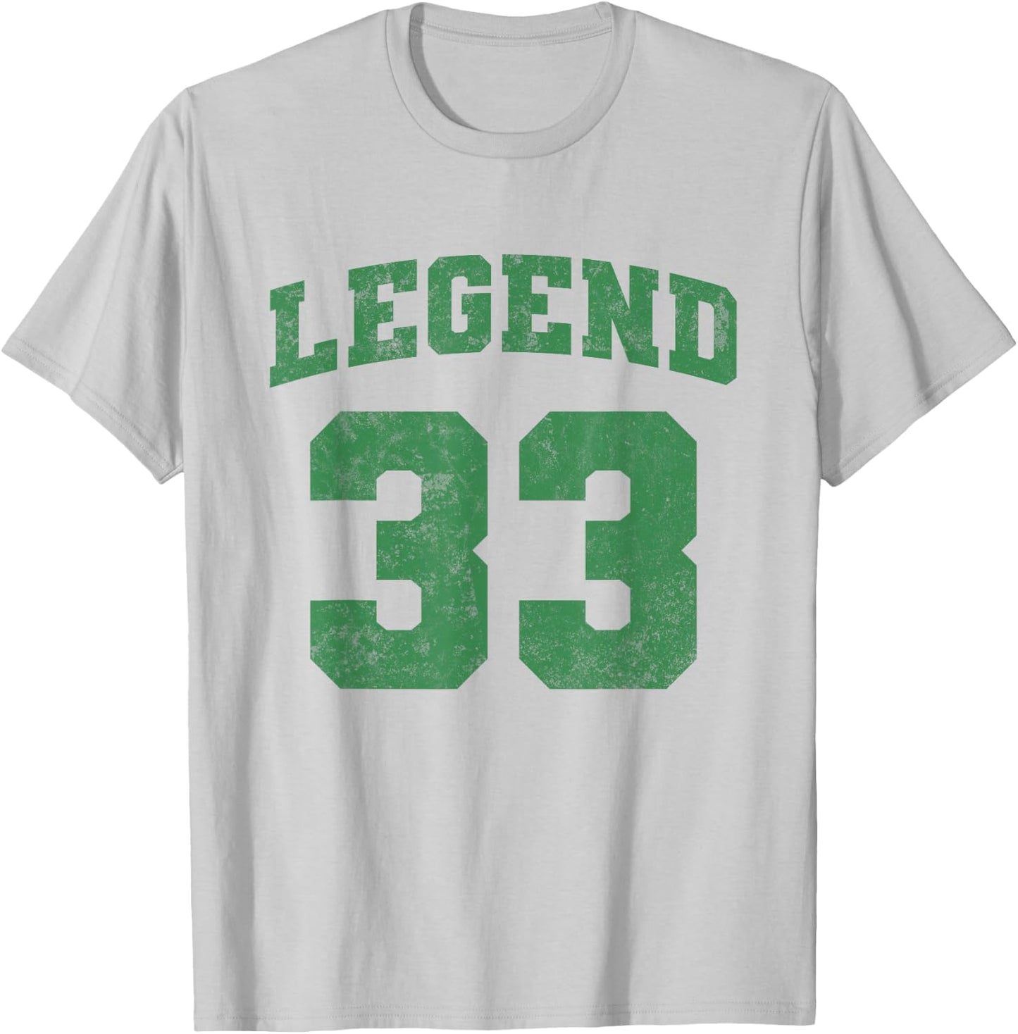 Legend 33, Grunge Sport T-Shirt - T-Shirt | Ash