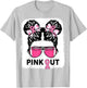 Girl Breast Cancer Awareness Football Pink Out Daughter Kids T-Shirt - T-Shirt | Ash