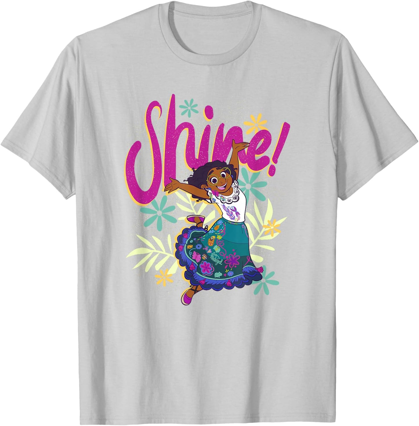 Disney Encanto Mirabel Shine Floral Dance T-Shirt - T-Shirt | Ash