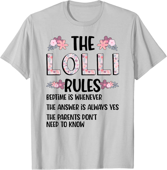 Lolli Grandma Rules Lolli Grandmother T-Shirt - T-Shirt | Ash