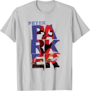 Marvel Spider-Man: No Way Home Peter Parker Letters T-Shirt - T-Shirt | Ash