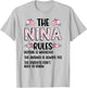 Nina Grandma Rules Nina Grandmother T-Shirt - T-Shirt | Ash