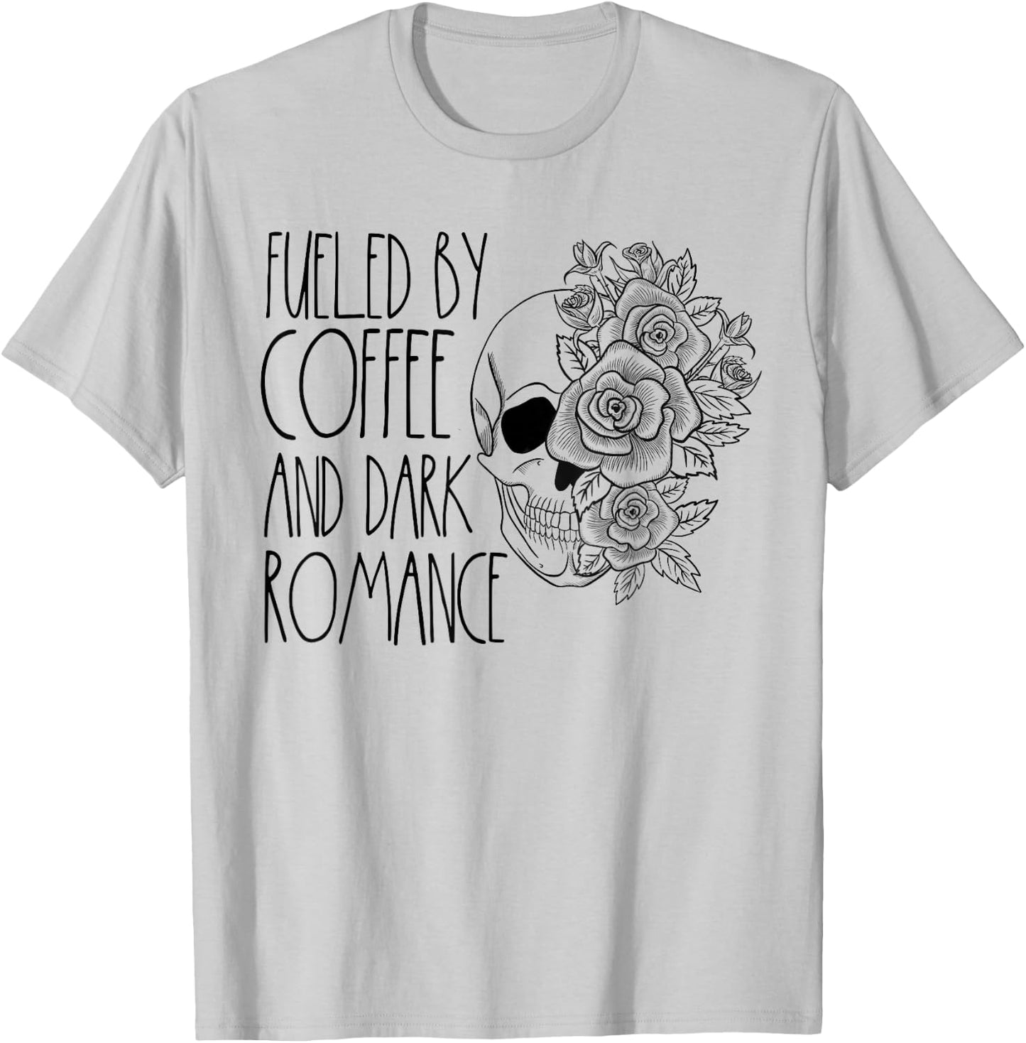 Dark Romance Reader Women Coffee Lover Spicy Book Merch T-Shirt - T-Shirt | Ash