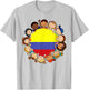 Colombia Flag Colombian Kid Hispanic Heritage Month Boy Girl T-Shirt - T-Shirt | Ash