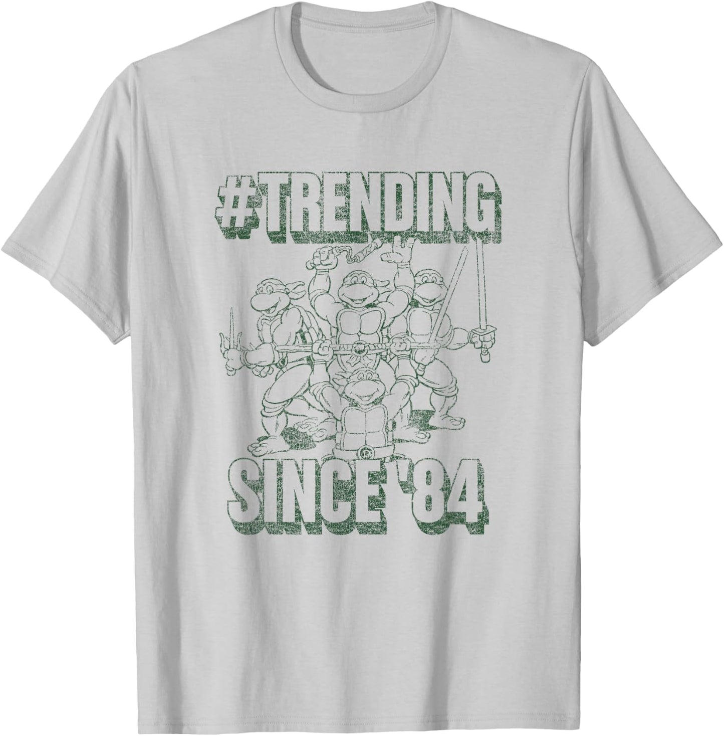 Teenage Mutant Ninja Turtles Vintage Training Since 1984 T-Shirt - T-Shirt | Ash