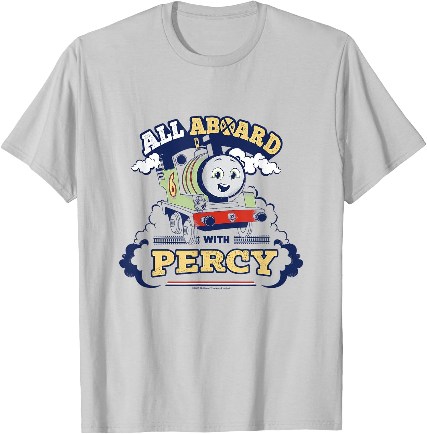 Thomas & Friends - All on Board with Percy T-Shirt - T-Shirt | Ash