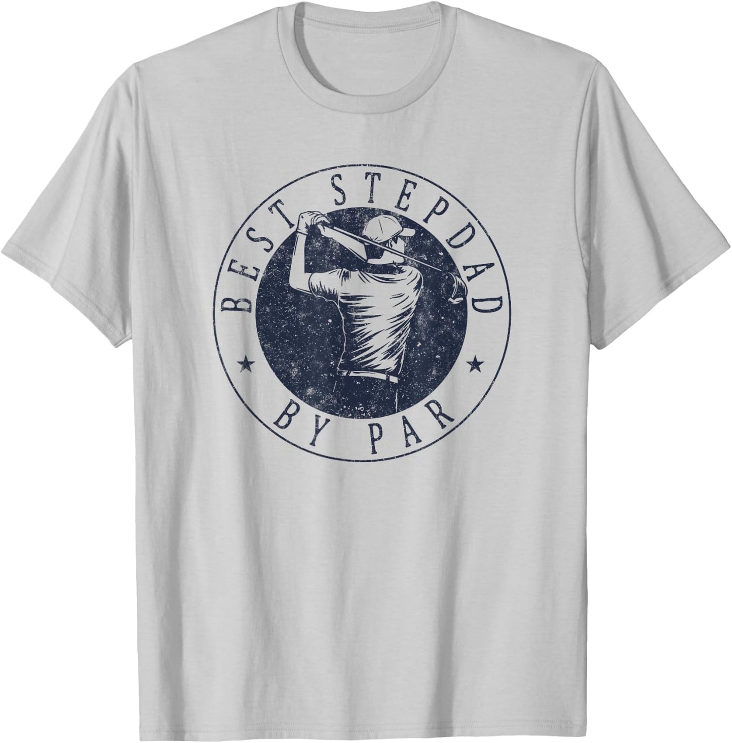 Best Stepdad By Par Funny Golf Father's Day Stepfather T-Shirt - T-Shirt | Ash