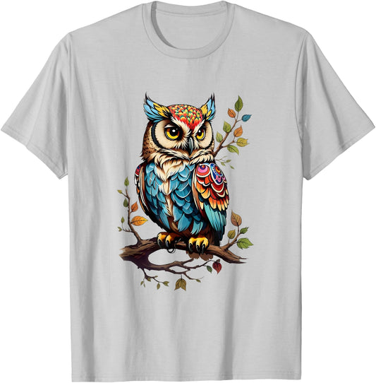 Owl lovers shirt, owl girls, kids owl, women owl, girls owl T-Shirt - T-Shirt | Ash