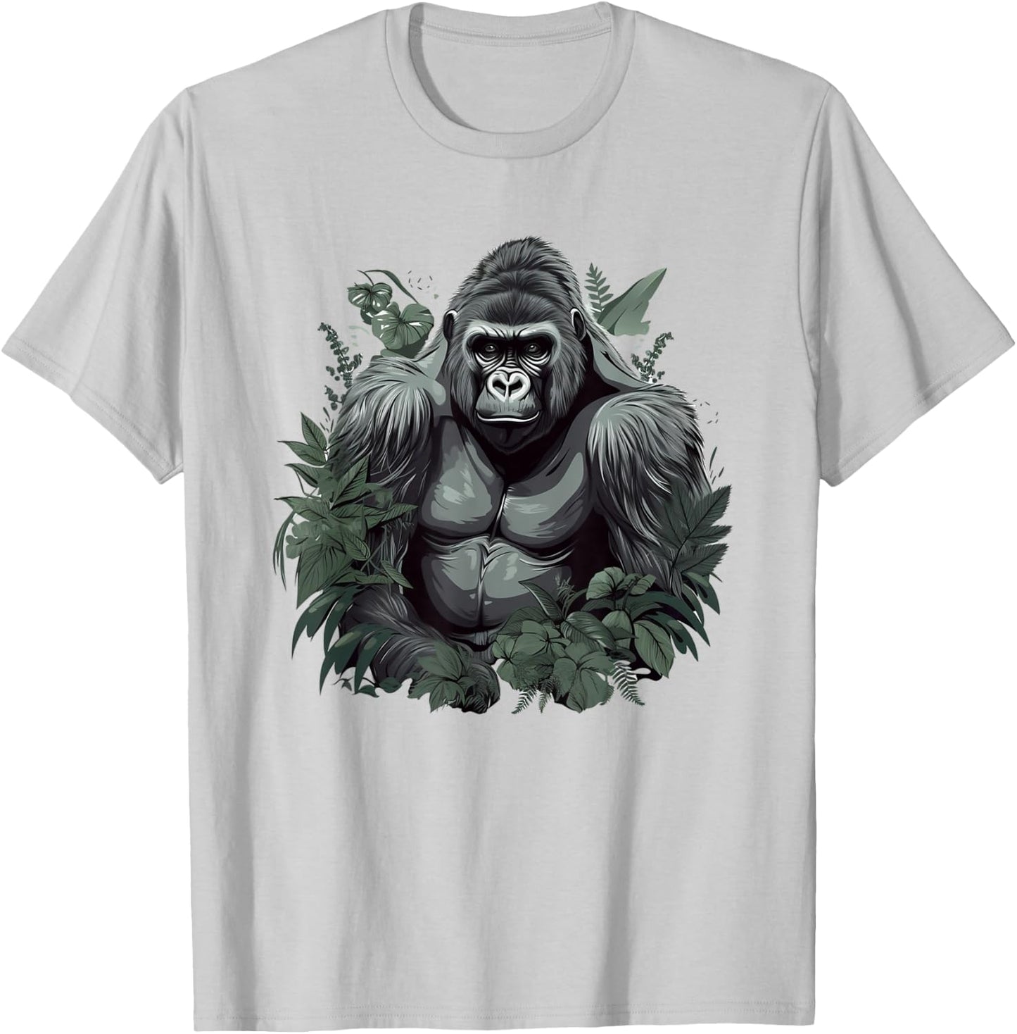 Gorilla Art Women Kids Primate Gorilla Lover T-Shirt - T-Shirt | Ash