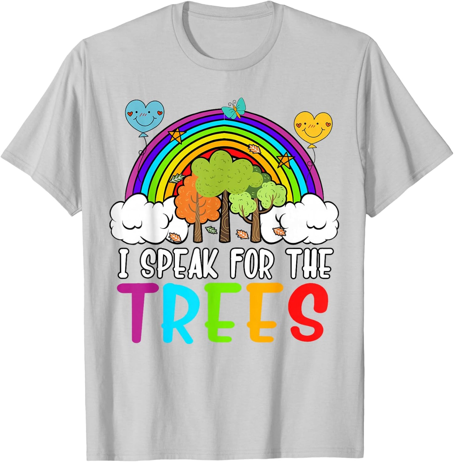 I Speak For the Trees Earth-Day Shirt Cute Kid Youth Toddler T-Shirt - T-Shirt | Ash