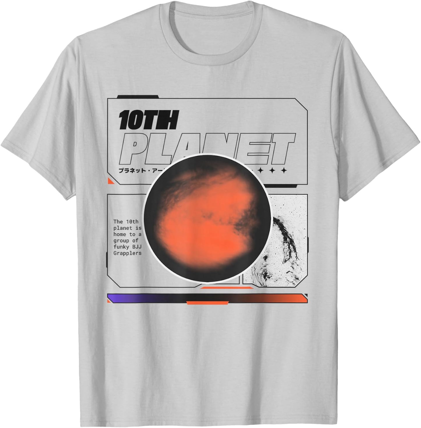 10th Planet, BJJ, Jiu-Jitsu, MMA, No-Gi, Grapple, Wrestling T-Shirt - T-Shirt | Ash