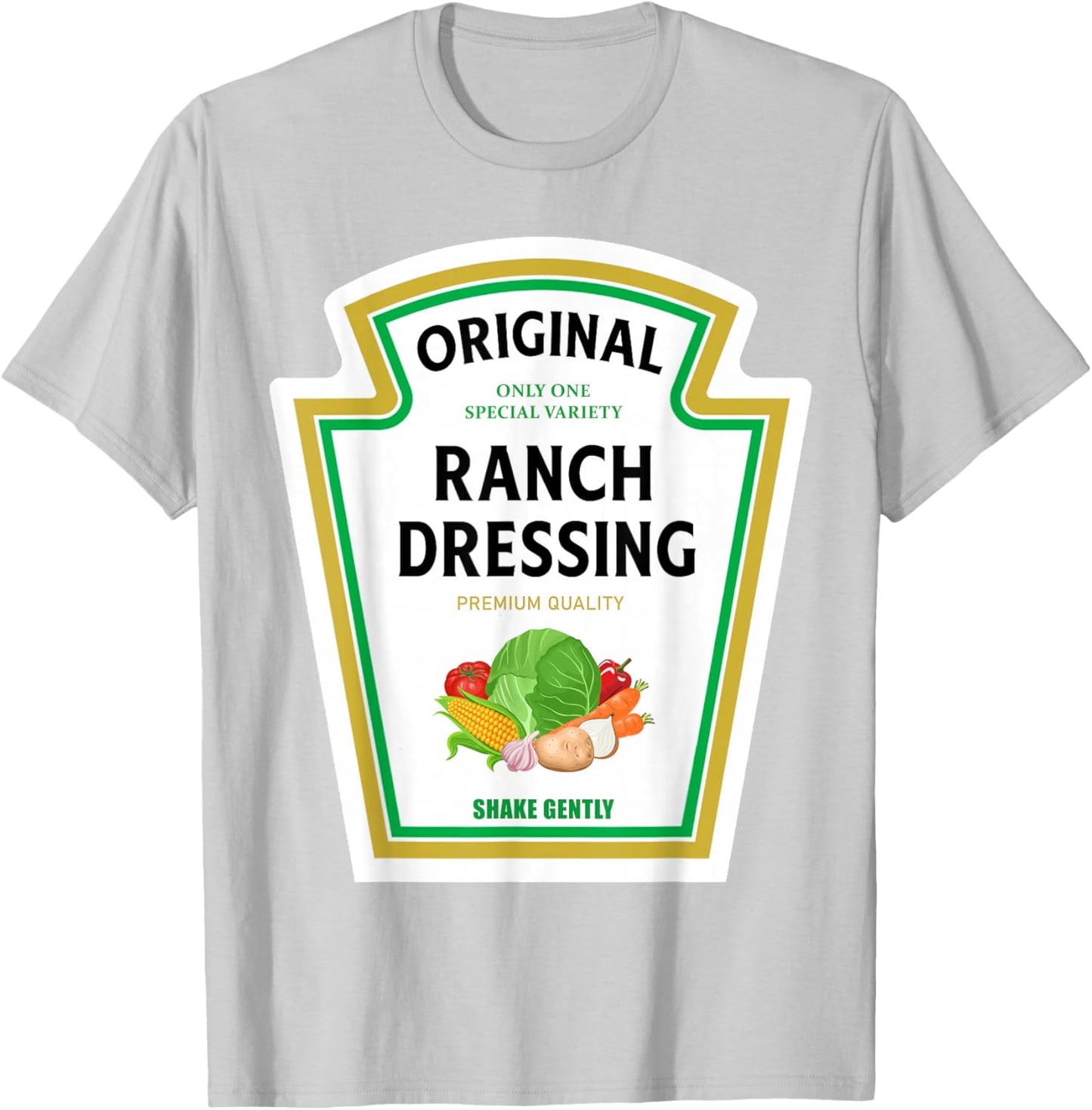 Ranch Dressing 2024 Ketchup Mustard Mayo Halloween Matching T-Shirt - T-Shirt | Ash