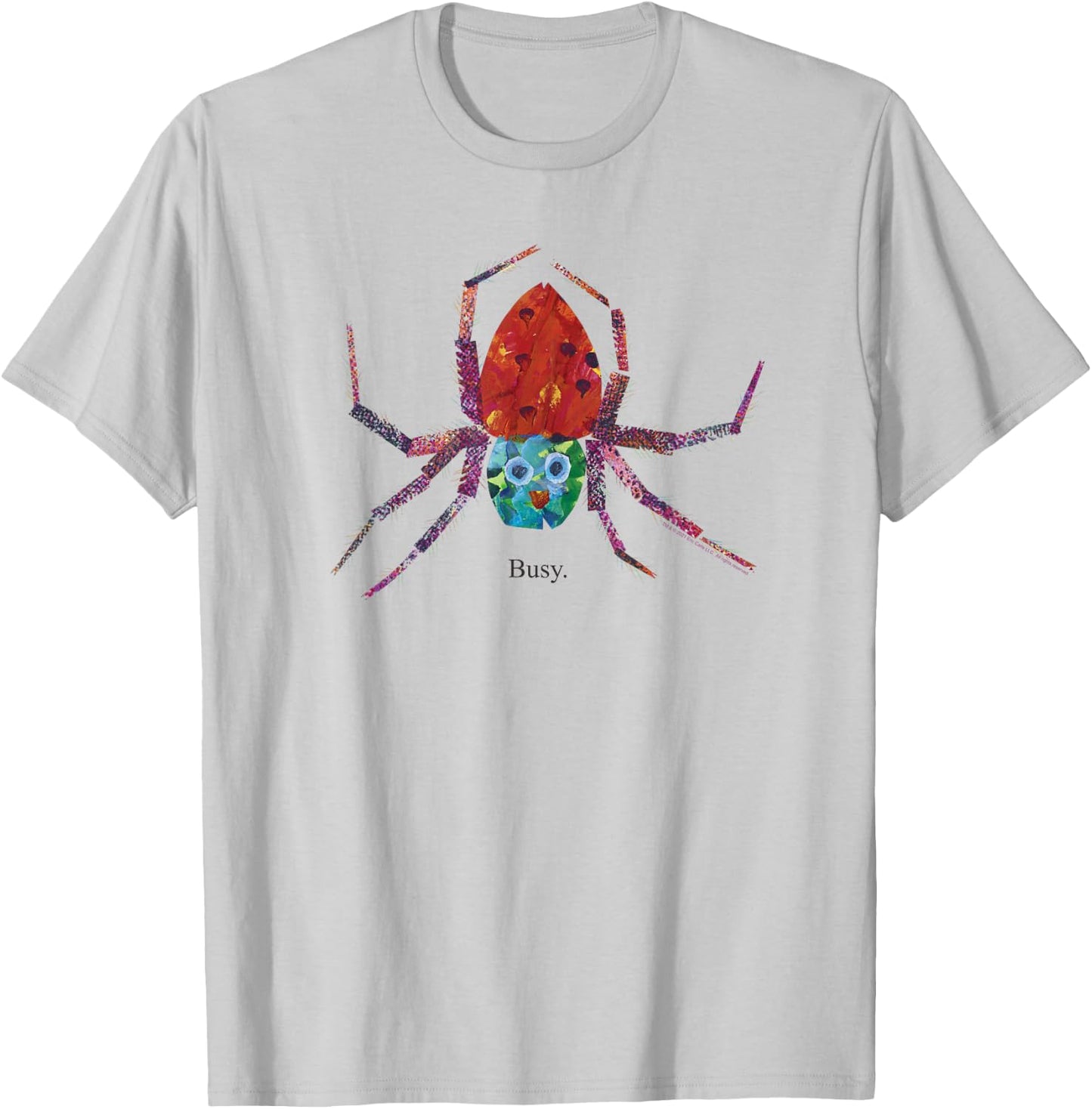 Eric Carle The Very Busy Spider Children's Book T-Shirt - T-Shirt | Ash
