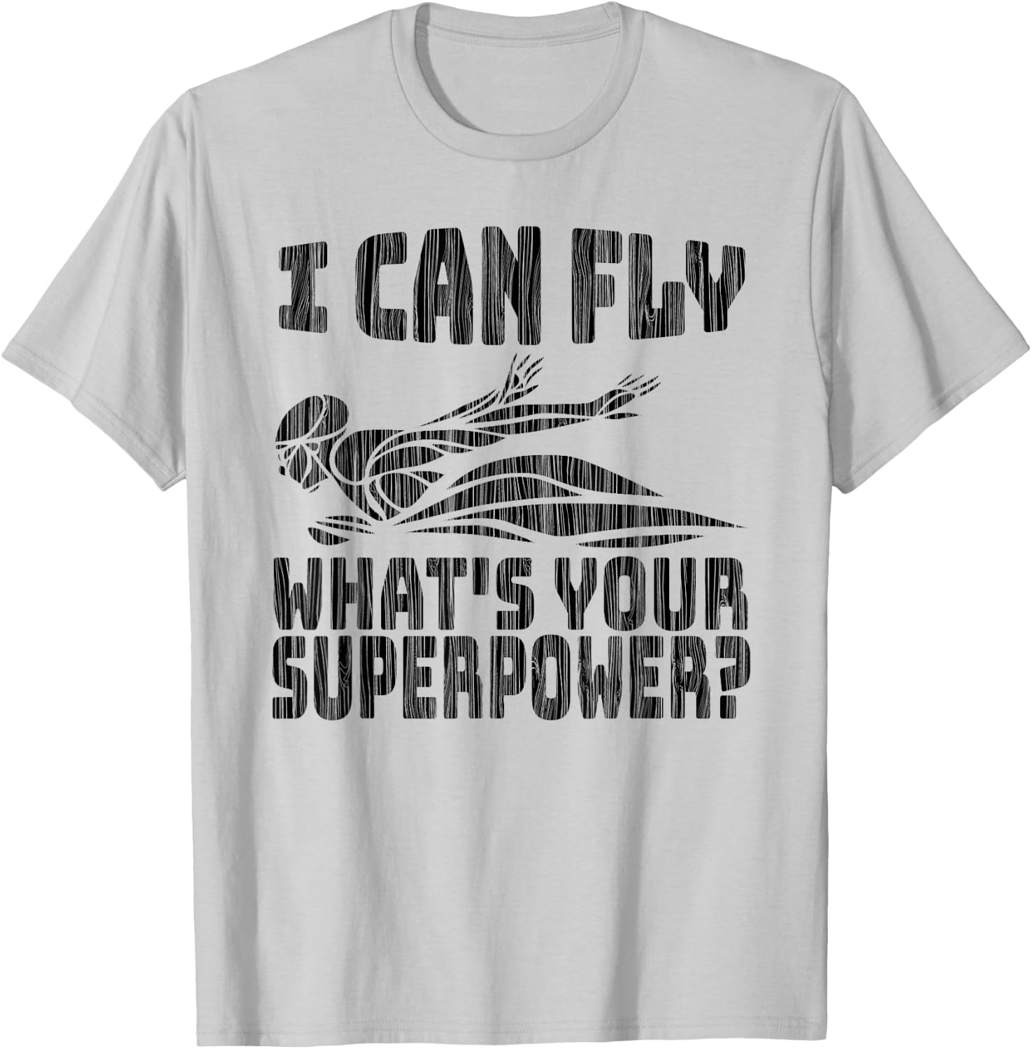 I Can Fly What's Your Superpower - Butterfly Swimmer T-Shirt - T-Shirt | Ash