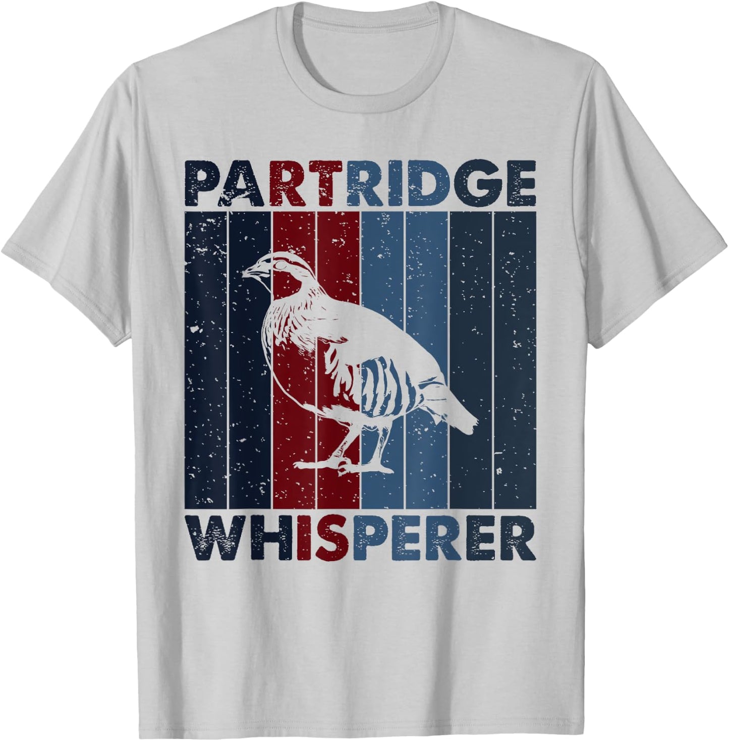 Hunting Dad Mom Whisperer - Hunter Vintage Partridge T-Shirt - T-Shirt | Ash