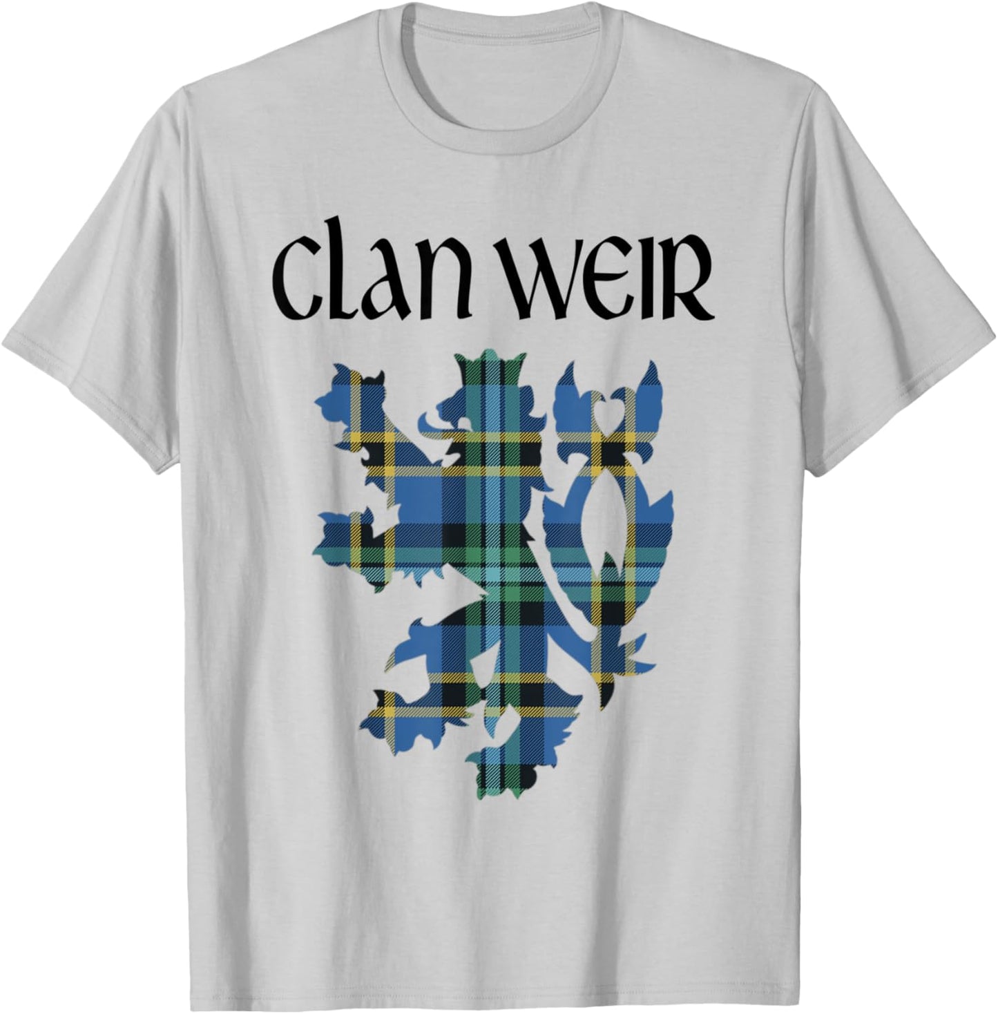 Clan Weir Tartan Scottish Family Name Scotland Pride T-Shirt - T-Shirt | Ash