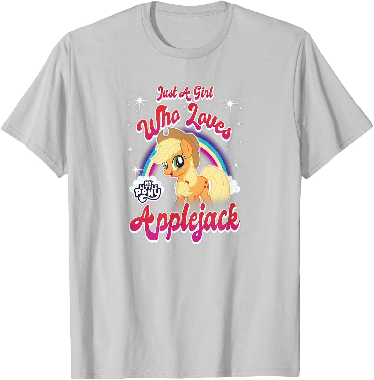 My Little Pony: Friendship is Magic Girl Who Loves Applejack T-Shirt - T-Shirt | Ash