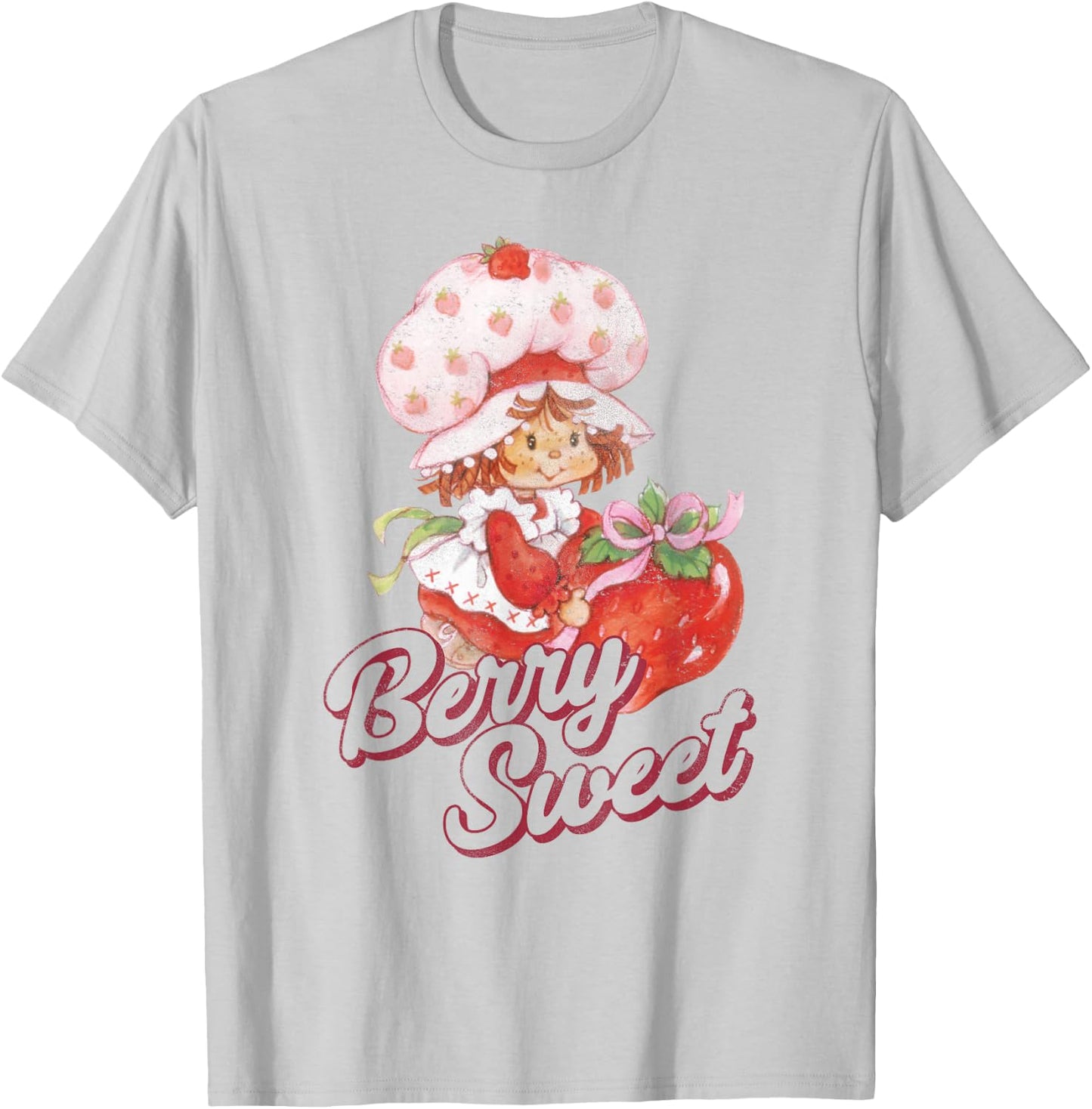 Strawberry Shortcake Vintage Berry Sweet Poster T-Shirt - T-Shirt | Ash