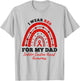 Rainbow I Wear Red Dad Sudden Cardiac Arrest Awareness T-Shirt - T-Shirt | Ash