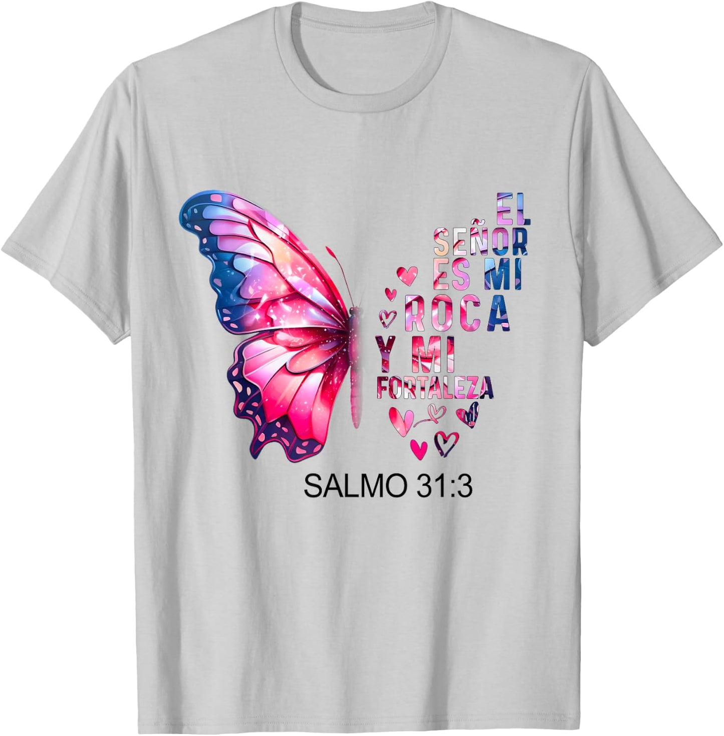 Camiseta Cristiana Para Mujer En Espanol Spanish Salmo 31:3 T-Shirt - T-Shirt | Ash