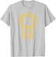Siena College Distressed Vintage 80s Basketball Net Graphic T-Shirt - T-Shirt | Ash