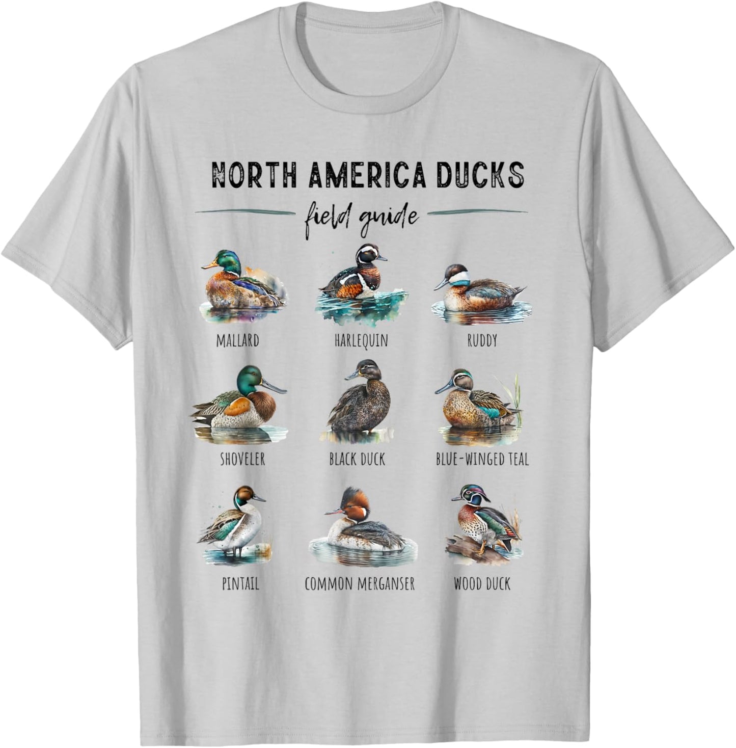 Ducks Guide Duck Lover Duck Guide Hunter Waterfowl Hunting T-Shirt - T-Shirt | Ash