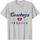 Vintage Cowboys And Tequila Western Funny Tequila Drinking T-Shirt - T-Shirt | Ash