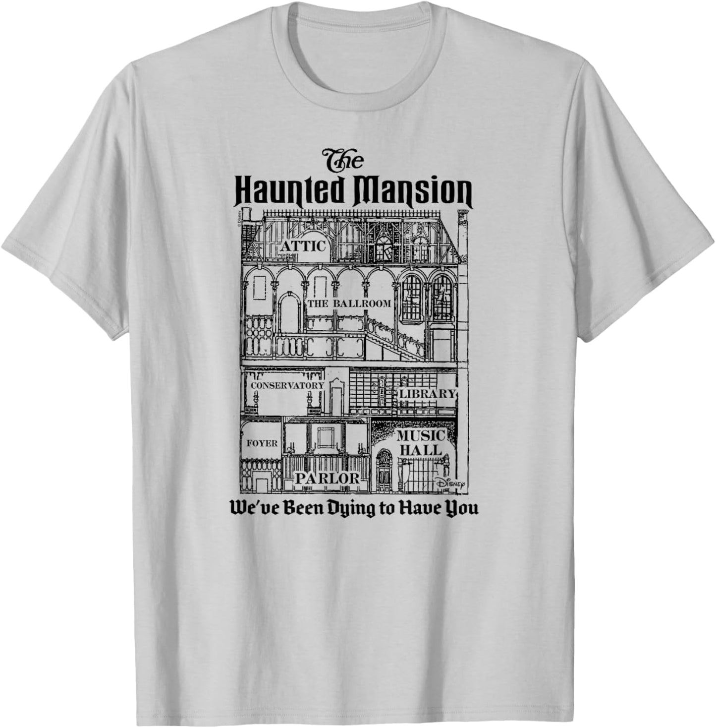 Haunted Mansion - Dying to Have You T-Shirt - T-Shirt | Ash