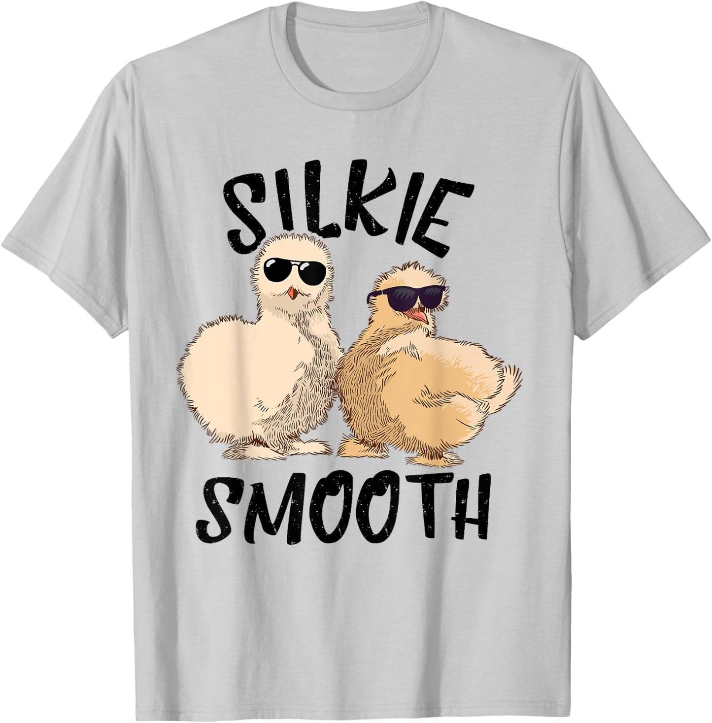 Funny Silkie Chicken Silkie Smooth Silkie Chicken Lover T-Shirt - T-Shirt | Ash