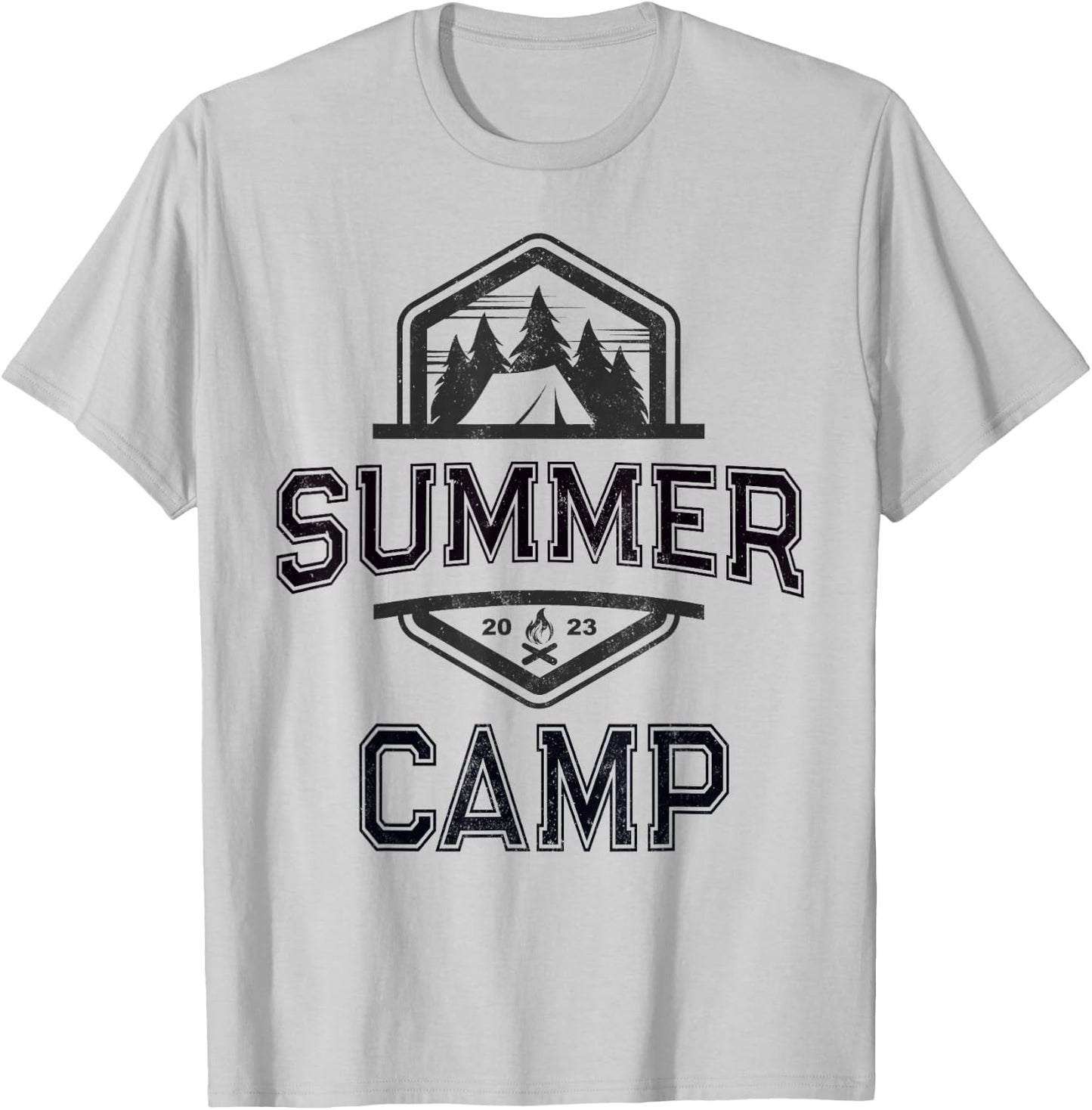Cute SUMMER CAMP Director Counselor Camping Host Crew Yellow Men Women Kids T-Shirt - T-Shirt | Ash