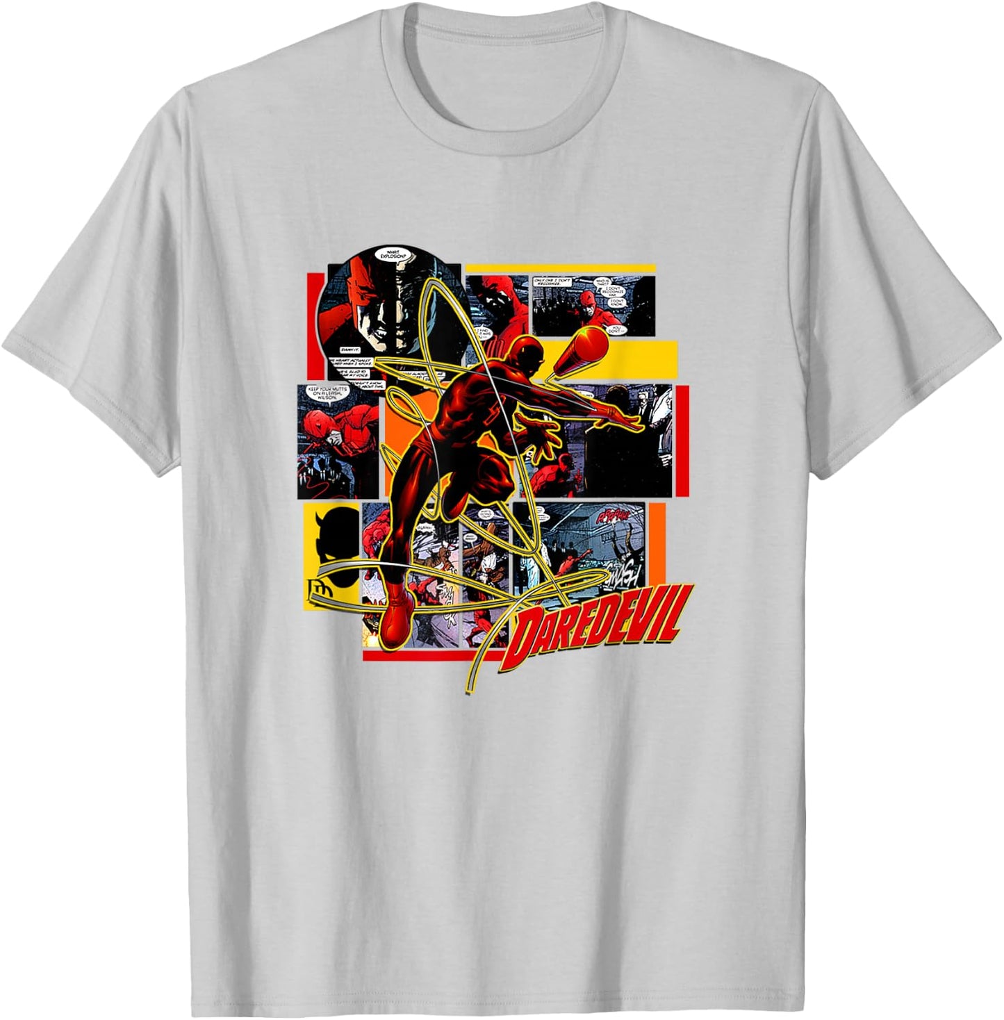 Marvel Comics Retro Classic Daredevil Comic The Billy Club T-Shirt - T-Shirt | Ash