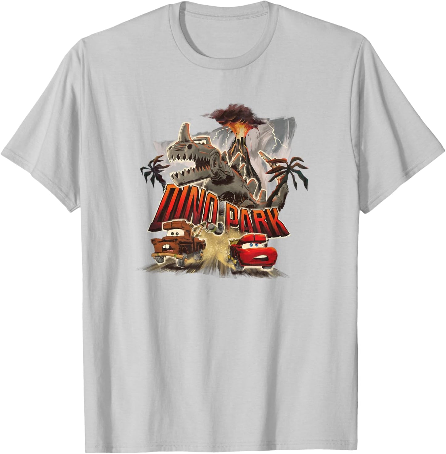 Disney Pixar Cars on the Road Mater and Lightning McQueen T-Shirt - T-Shirt | Ash