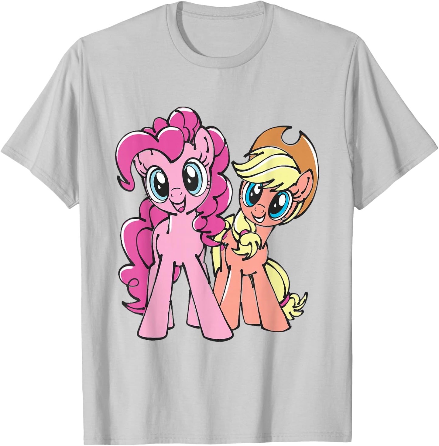 My Little Pony Pinkie Pie and Applejack T-Shirt - T-Shirt | Ash