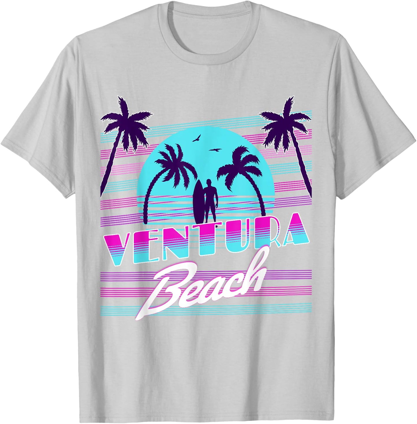 Ventura Beach Men Women Kids T-Shirt - T-Shirt | Ash