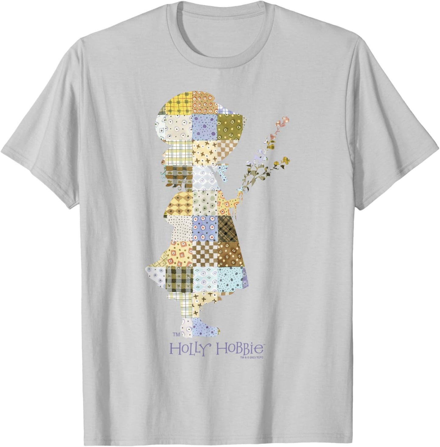 Holly Hobbie Quilt Fill Silhouette County Girl Classic T-Shirt - T-Shirt | Ash
