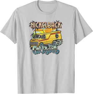 Nickelback Get Rollin' Cover (Yellow) T-Shirt - T-Shirt | Ash