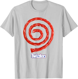 Twizzlers Spiral Amazing Candy Official Logo T-Shirt - T-Shirt | Ash
