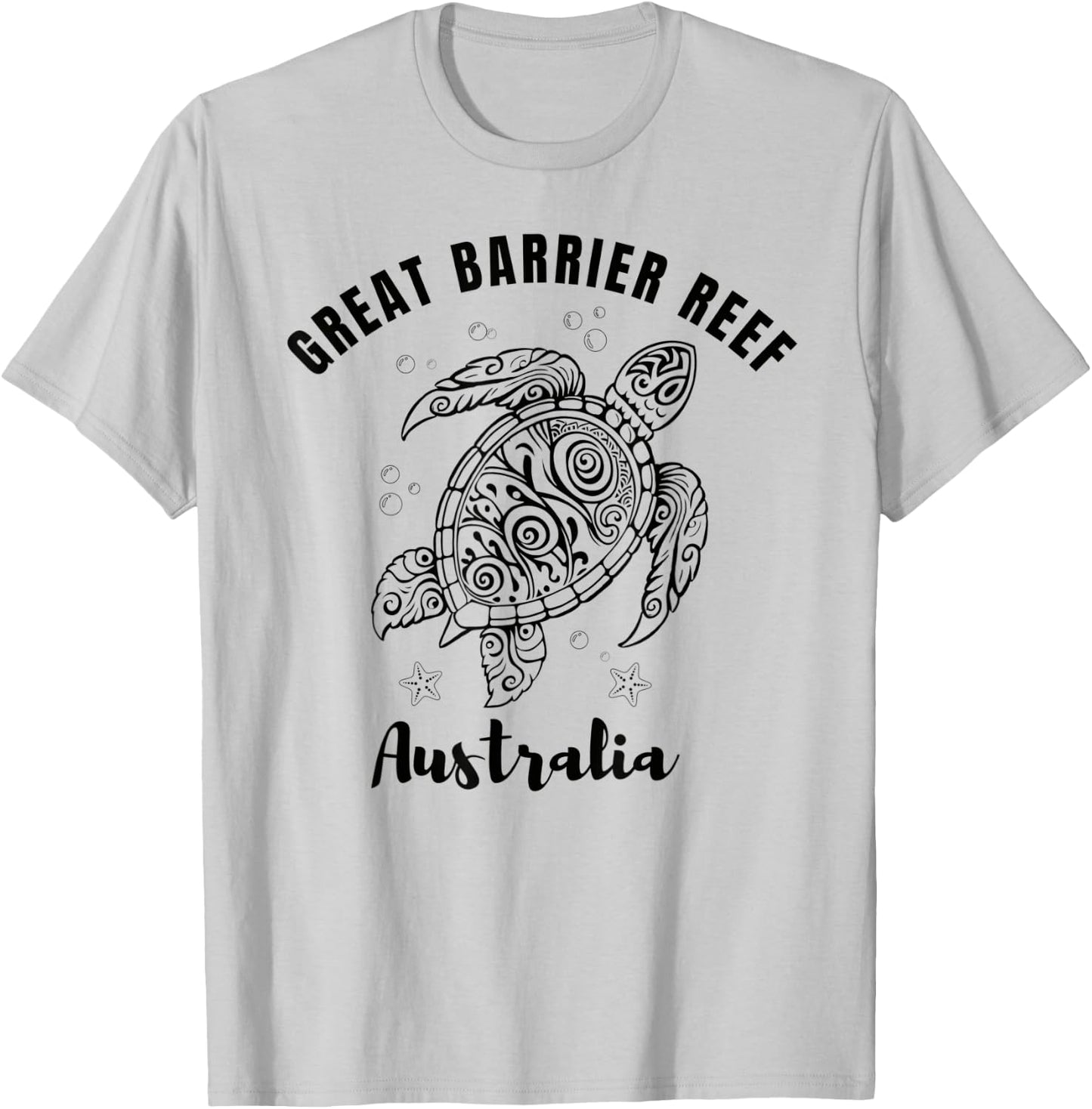 Swimming with Turtles, Great Barrier Reef, Australia T-Shirt - T-Shirt | Ash