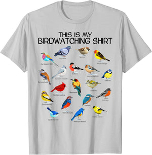 This is my Birdwatching Shirt For Bird Lover & Birdwatcher T-Shirt - T-Shirt | Ash